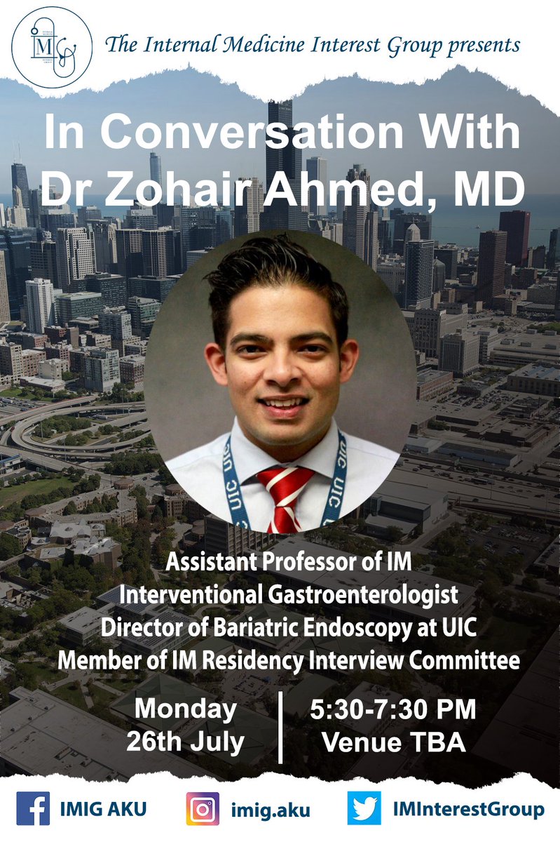 How do program directors filter applications and rank applicants? What happens on the interview trail? What has changed for IMGs since the pandemic? Find out more on IMIG's in-person talk featuring Dr Zohair Ahmed, MD!

Sign up: docs.google.com/forms/d/1W8NQ9…