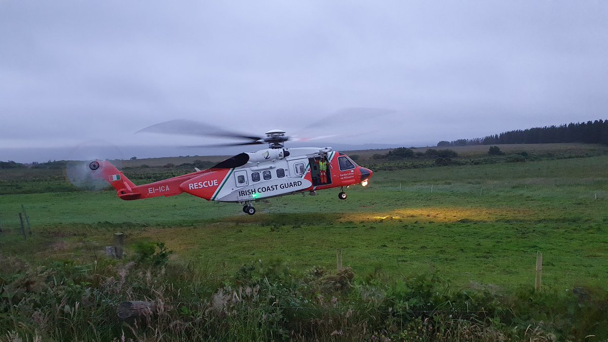 We were tasked by MRSC Malin to secure a HLS for <a href="/rescue118/">(ﾀﾋ亡)</a> at the scene of a multiple car RTC near Bangor Erris. HSE ambulance requested their assistance to transfer one of the casualties to UCHG. 
Well done to all the agencies who attended at the scene.