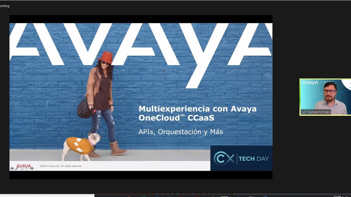 AlejandroHamon's tweet image. #TechDay2021 -Luri Sebejencobas Avaya- Evolución Multiexperiencia