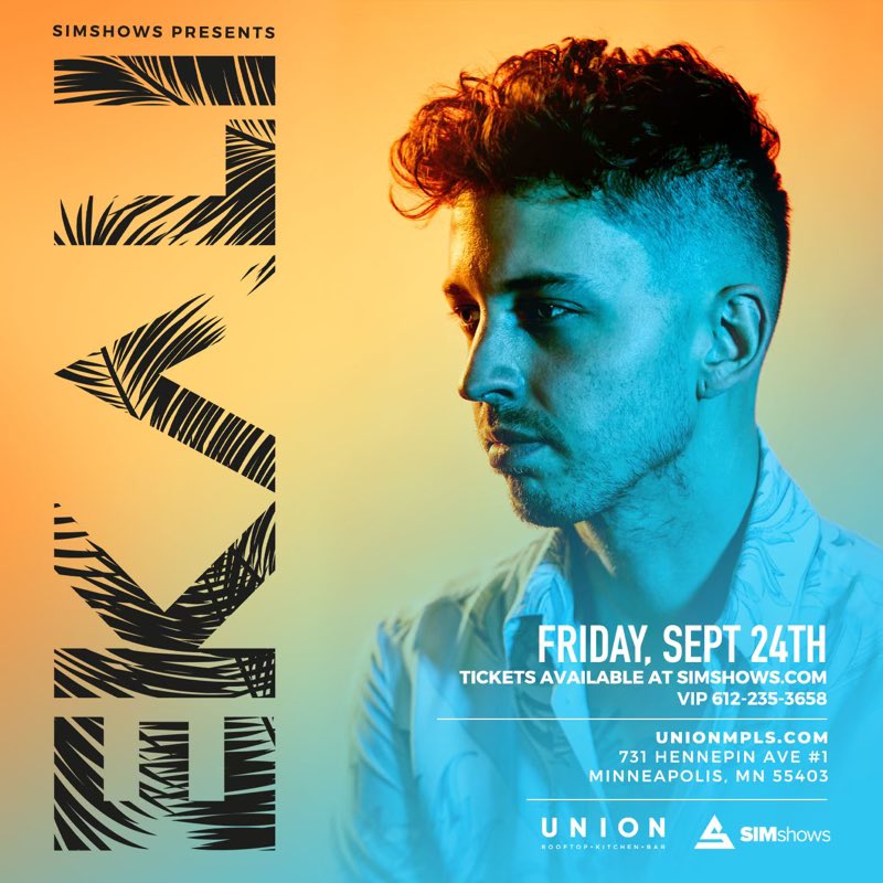 SIMshows's tweet photo. 🚨ANNOUNCE + CONTEST🚨
@EkaliMusic at @unionrooftop 
Friday September 24th
Tickets go on sale tomorrow 7/15 at 10am
Bottle Service —> 612.235.3658

For a chance to win tickets to this show:

#LIKE &amp; RT https://t.co/cEeNV7Vf5j
