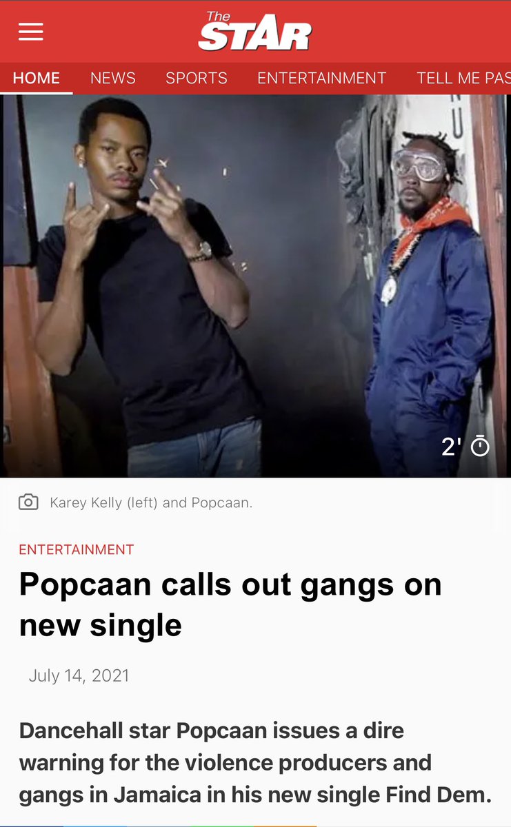 KareyRecords's tweet photo. Ya boy in today’s Star. Check it out #finddem #kareyrecords #popcaan
https://t.co/TzK3MTlGZ9 https://t.co/IWfwpFlQh3