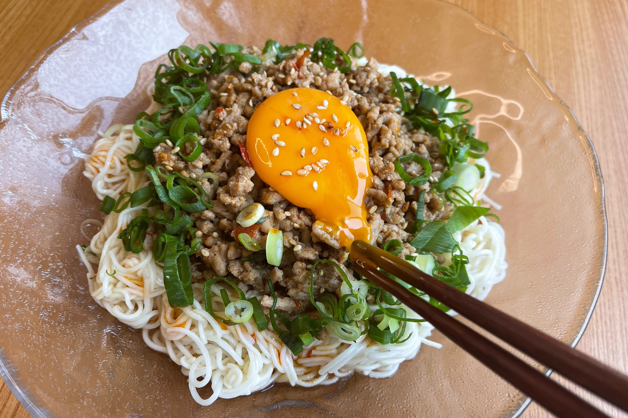 電子レンジで作れるからお手軽！担々麺風の素麺レシピ！