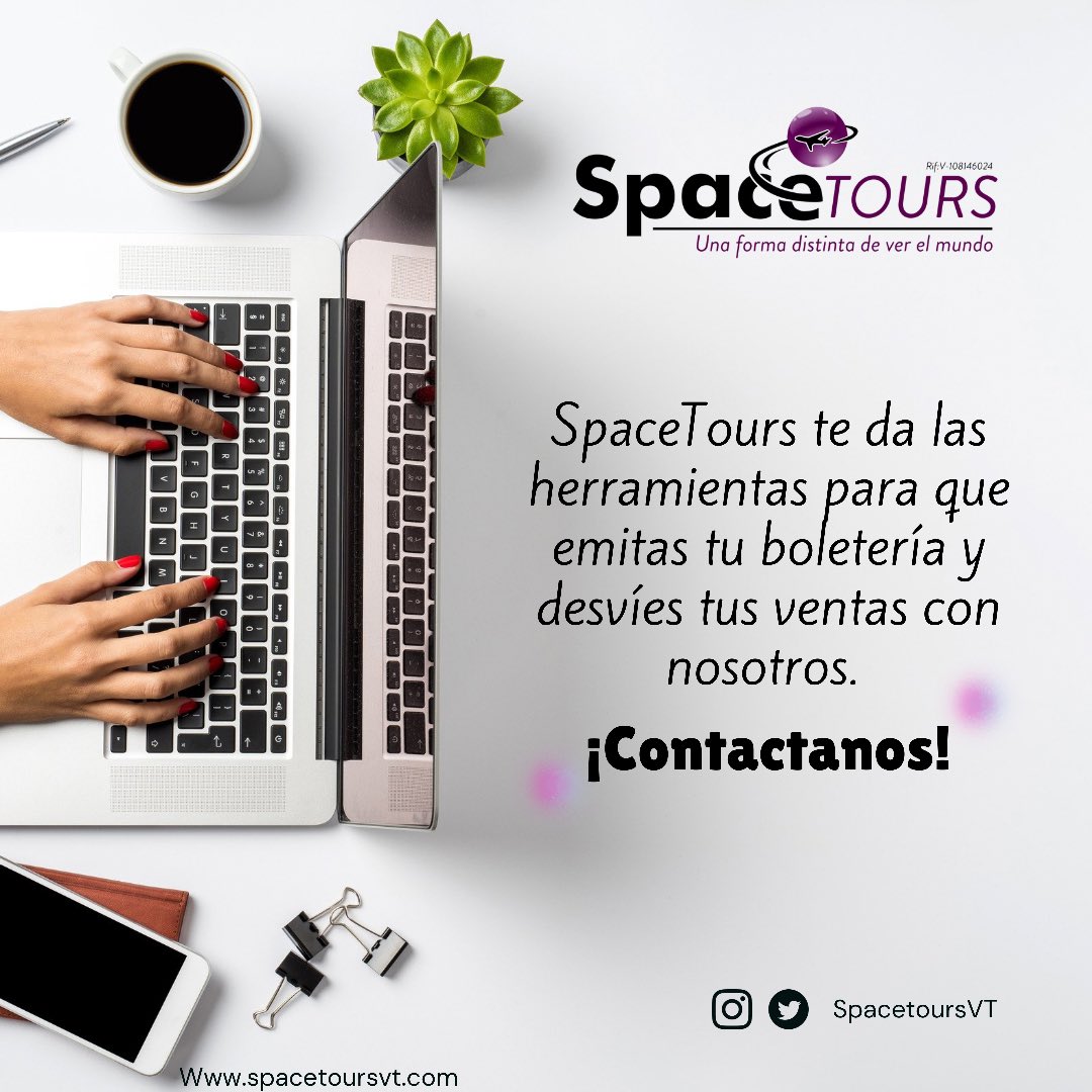 SpaceToursVT's tweet image. ¿Como te puedes contactar con nosotros?

✅Nuestro personal de comercialización:

🟣0212-461-8346
      Extensión 110

🟣Correo: 
     Contactanos@spacetoursvt.com