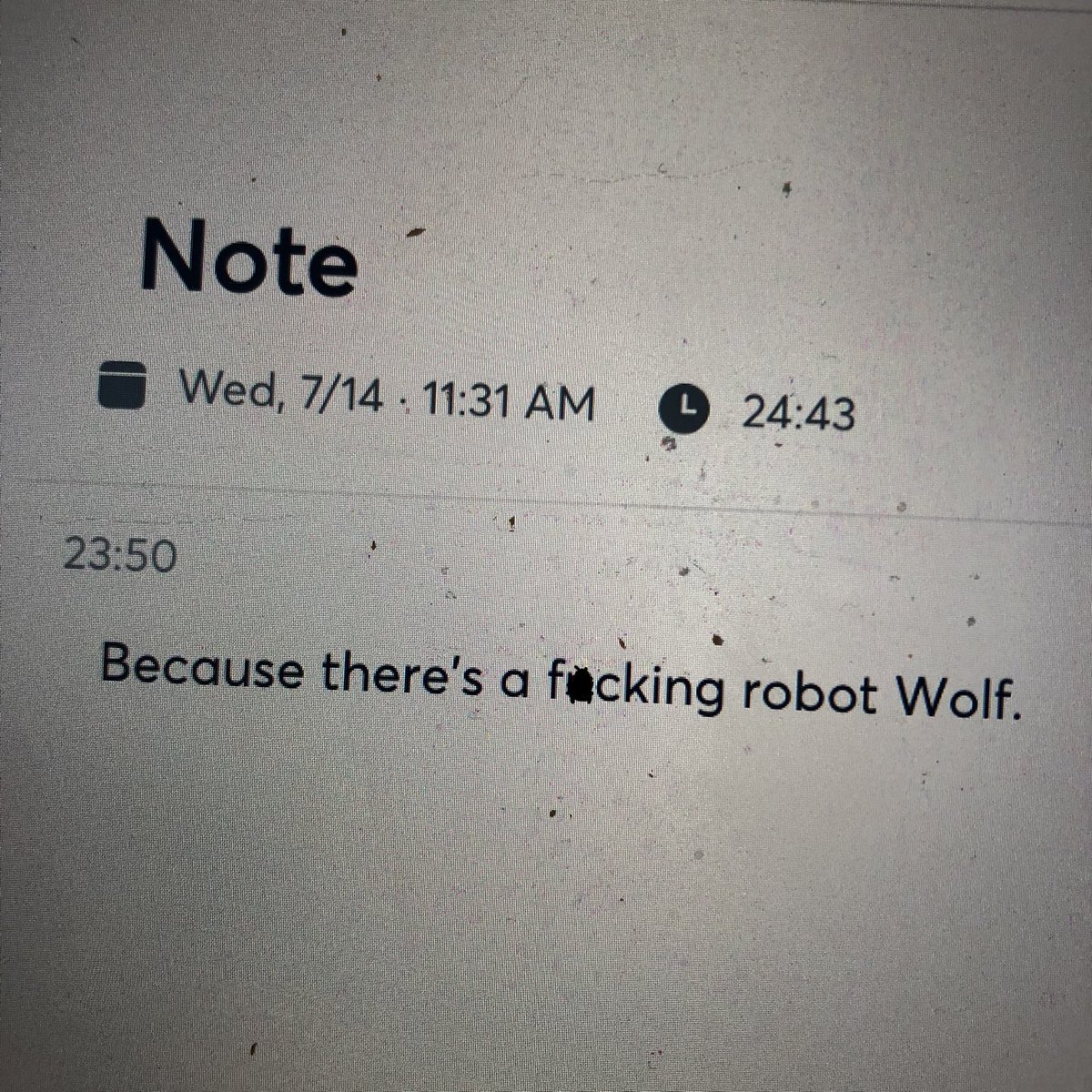 hillarychabot's tweet image. Transcription services say the darndest things… #robotWolf