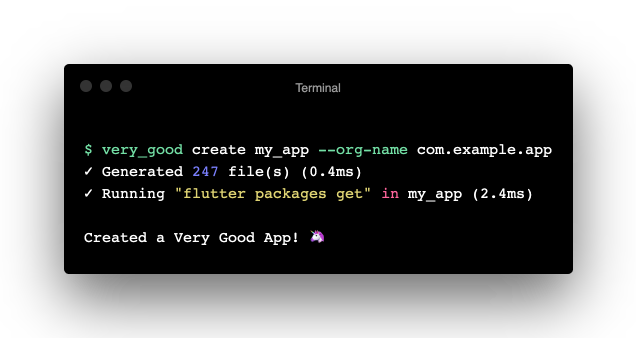 VGVentures's tweet image. We added --org-name to Very Good CLI! You can now specify your organization name when generating a project 🪄

🔗 github.com/VeryGoodOpenSo…