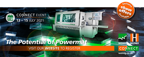Tomorrow is the last day of our 'Potential of Powermat' in-huse event. Click to link to book your time slot... ow.ly/Bv1Z50FvYfn

#Weinig #WeinigUK #WeinigConnect