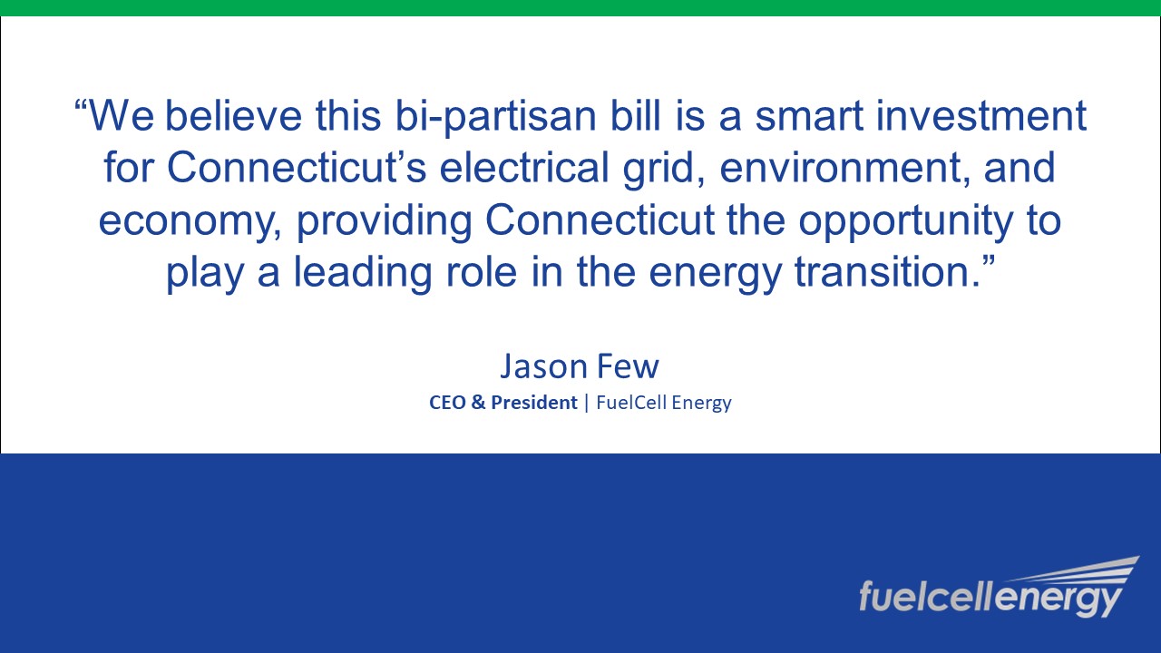 FuelCell Energy on Twitter "FuelCell Energy applauds GovNedLamont on the signing of