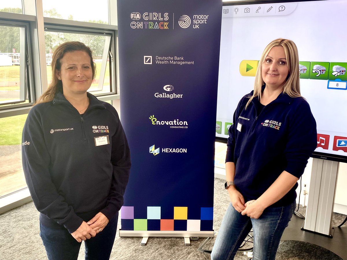 I am so happy to announce our new partnership with <a href="/GirlsOnTrackUK/">FIA Girls on Track UK</a> and I get to spend more time with the wonderful <a href="/cristiana_pace/">Cristiana</a> <a href="/EnovationLtd/">Enovation Consulting</a> 🤩 #STEM