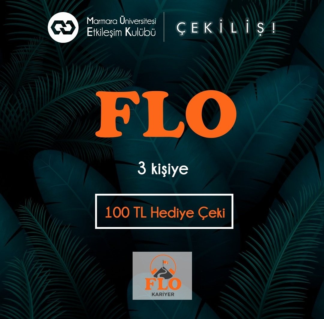 Instagram takipçilerimize FLO'dan 100 TL hediye çeki çekilişi yapıyoruz.
⤵️
instagram.com/p/CRUEBRrMn_u/