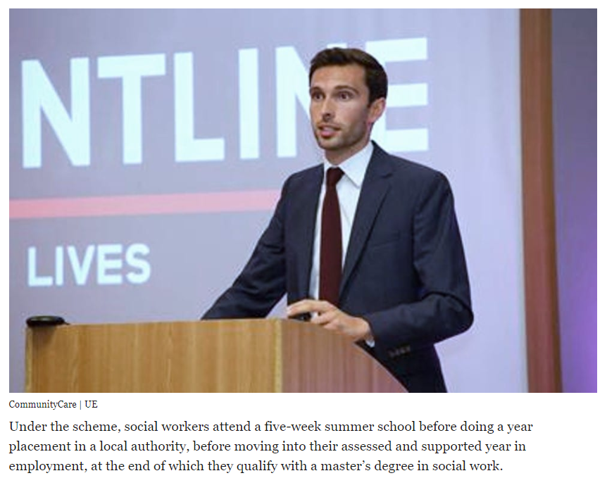 Info4Practice's tweet photo. New on https://t.co/8pxKdRDxAR | Frontline awarded £45 million to train 900 social workers | https://t.co/SDliGuqbxm https://t.co/IYlVmlBkOy