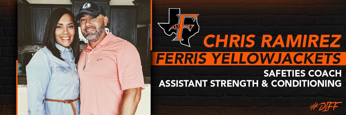 JacketNationFHS's tweet photo. Today’s #CoachingSpotlight is Chris Ramirez!

@ck070717 has 16 years of coaching experience, and this will be his 4th at Ferris.

He’s our safeties coach for @FerrisFB_, assistant strength coach with @FerrisStrong, and an assistant coach for @FerrisBasketba1

#DIFF #BrickTown🧱 https://t.co/tPvkNzHXLz