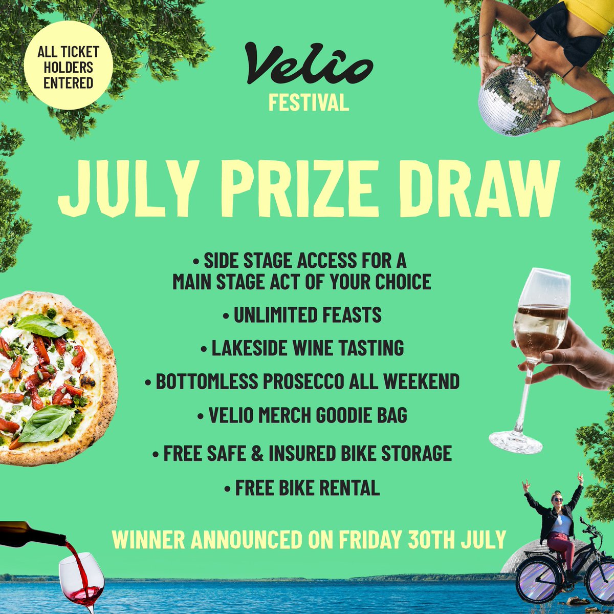 The summer reopening is nearly here, so to celebrate we're offering you and 2 friends the chance to win money can't buy experiences at the festival. Buy your ticket now and you'll be entered into a limited-time prize draw to win: