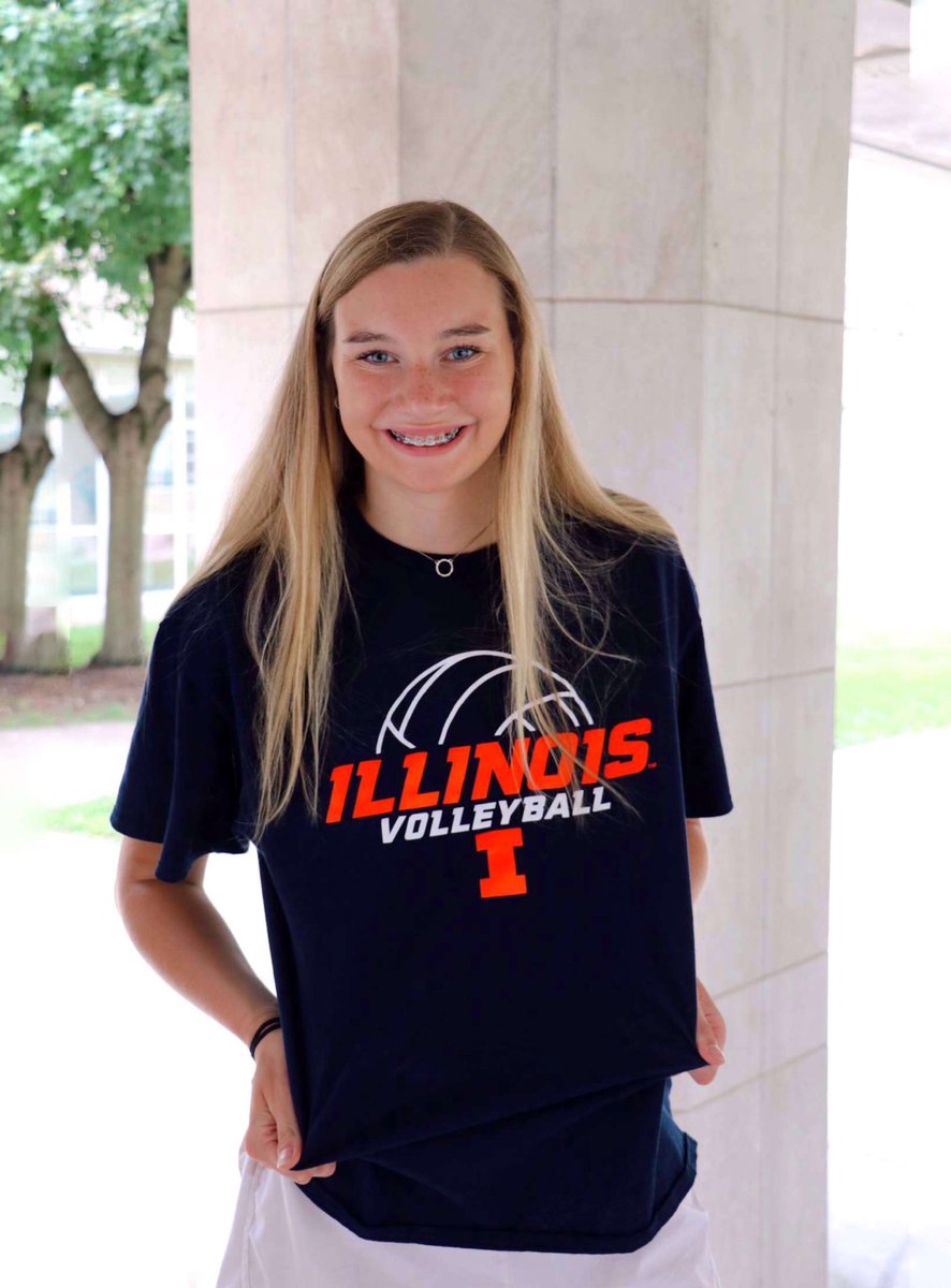 I am super excited to announce that I have verbally committed to the University of Illinois to continue my volleyball and academic career! A B1G thank you to God, my family, friends, coaches, teammates, and everyone who has helped me throughout this process! I-L-L!💙🧡