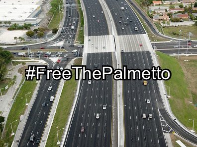 I know Cubans have been waiting 62 years for this moment, DOES NOT MEAN that they need to close highways, to send a message. DON’T BLOCK OUR HIGHWAYS! #palmetto #miami #southflorida #palmettoexpressway #expressway #protest #FreeThePalmetto