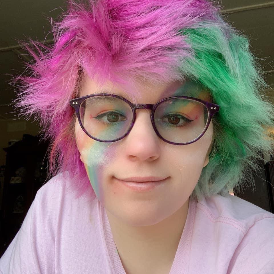 sleepybabiesoft's tweet photo. rainbow makeup i did a while ago 
#rainbowmakeup #makeup #kawaii #cute #agere #sfwagere #littlespace https://t.co/gQjZsHyw5i