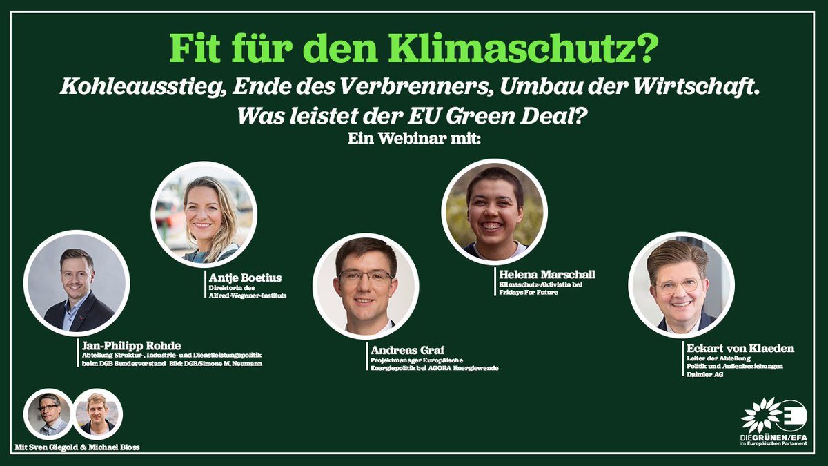 Jetzt geht es los! 1.800+ beim großen Webinar zum heute vorgestellten EU-Klimapaket #fitfor55. Lernt von unseren Top-Referent*innen, was im Paket steckt und was noch fehlt, um uns auf den 1,5 Grad Pfad zu bringen. Anmeldung: eu01web.zoom.us/webinar/regist…
