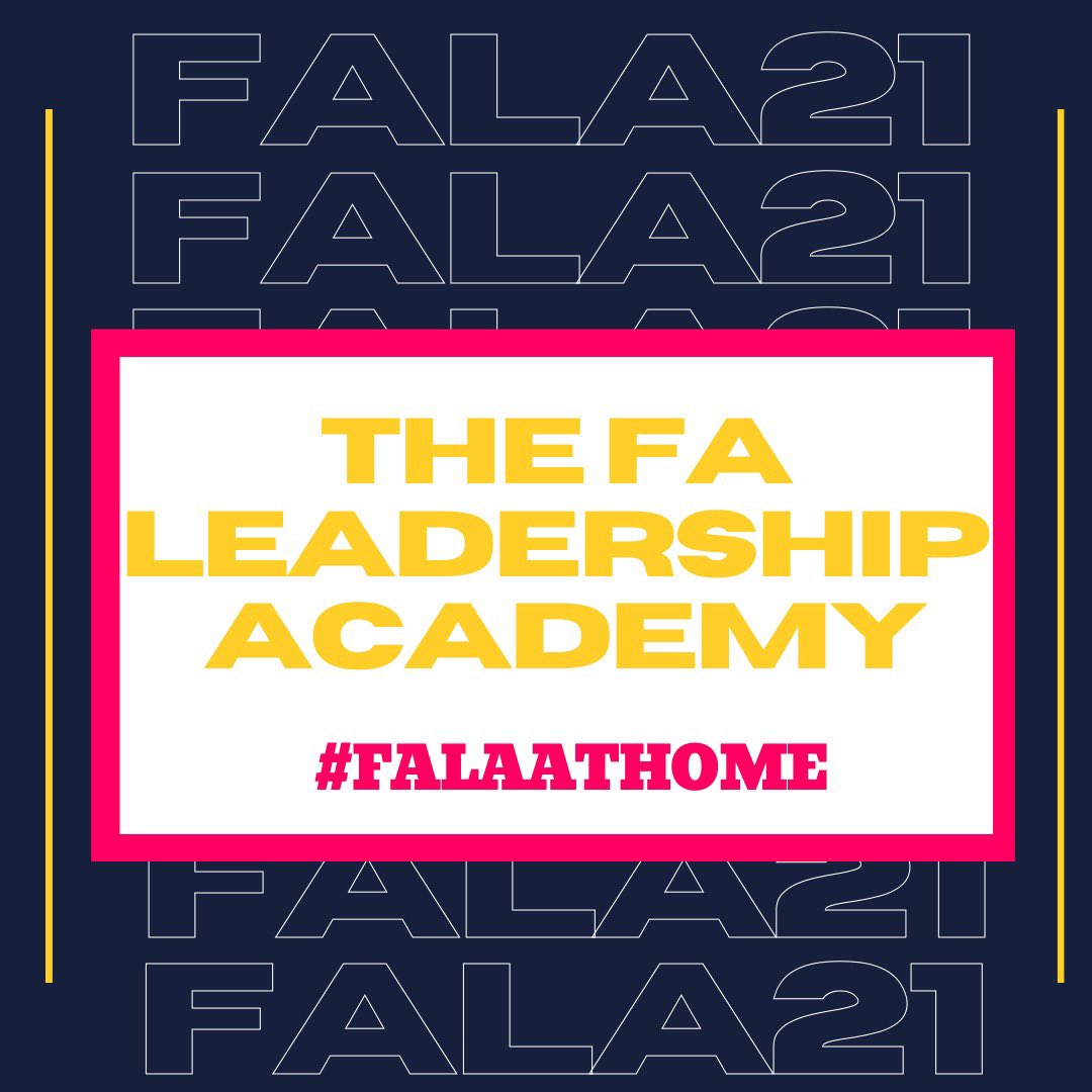 TheFA_NYC's tweet photo. 🚨Calling all FA Leadership Academy 2021 Participants 🚨
#FALAATHOME is nearly here! 🎉
Keep an eye on our channel in the build up to FALA to find out more about this years event and guest speakers 👀
What excites you most about FALA? Let us know below ⬇️ https://t.co/5ve7BDiouq