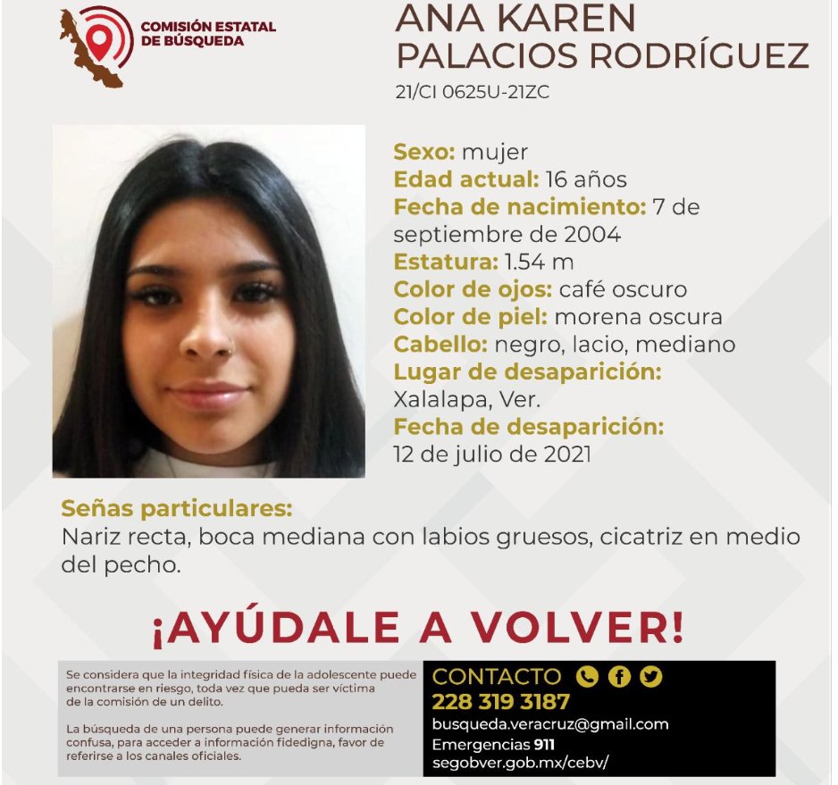 elauva's tweet photo. Ayúdala a volver a casa

#PorLasVíctimasYLaPaz https://t.co/QdzN4oeMB5
