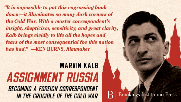 BrookingsPress's tweet photo. ✨ “It is impossible to put this engrossing book down—it illuminates so many dark corners of the Cold War.”—@KenBurns on @marvinkalb's #AssignmentRussia
Get your copy: https://t.co/UXx7hEbGtk https://t.co/84PvtPB7zE