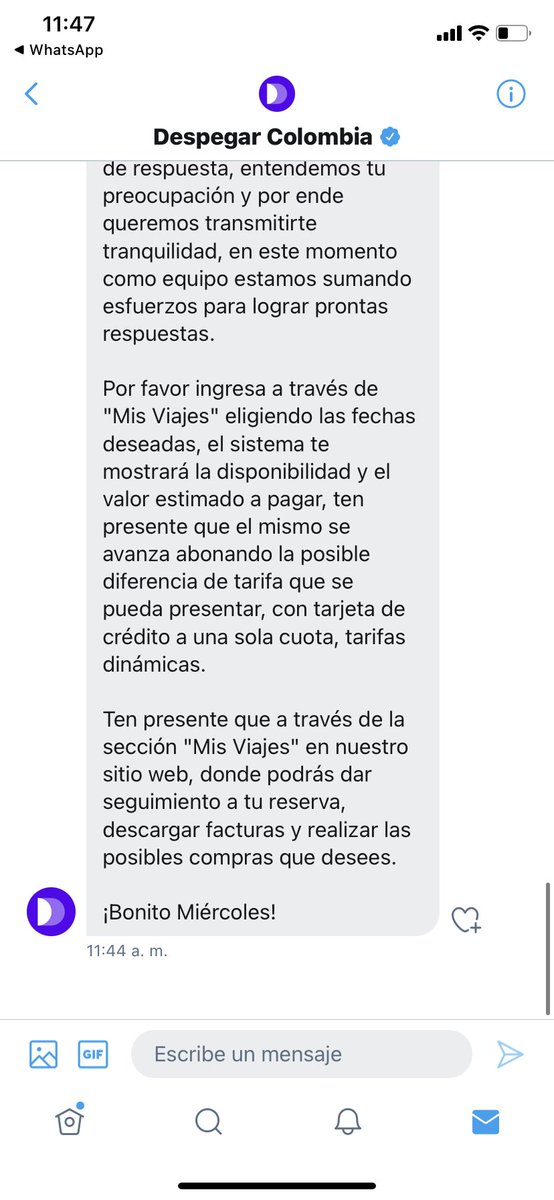 dgargar's tweet photo. Fuera de q me quieren cobrar mas, teniendo vuelos en el mismo rango de precios q pague, los amigos de @DespegarCo @Despegar me obligan a pagar a una cuota que tal las bellezas? @AeroCivilCol @sicsuper uds hacen algo contra el abuso de estos señores? #despegaresunrobo https://t.co/LktOH8RPZu