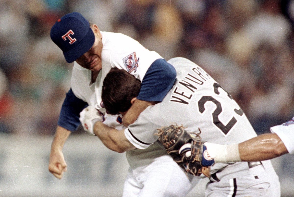 Happy Birthday to Robin Ventura He s the only player to get 6 hits off of Nolan Ryan in 1 inning, all to the face 