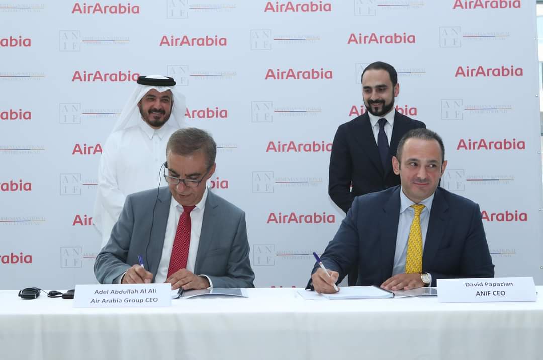 AvinyanTigran's tweet photo. New #Armenian national airline is established by agreement between #ANIF and 
@airarabiagroup - an investment with strategic importance. https://t.co/ov1ofMe0JG