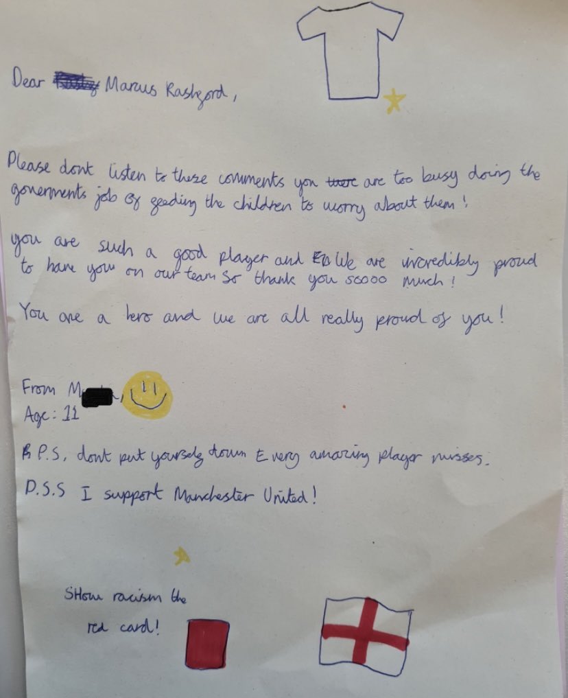 From our youngest to our oldest, Kilmorie children say NO to racism.  Hate won’t win.
#SayNoToRacism  #HateNeverWins  <a href="/MarcusRashford/">MR14</a>  <a href="/BukayoSaka87/">Bukayo Saka</a>  @JadonSancho <a href="/England/">England</a>