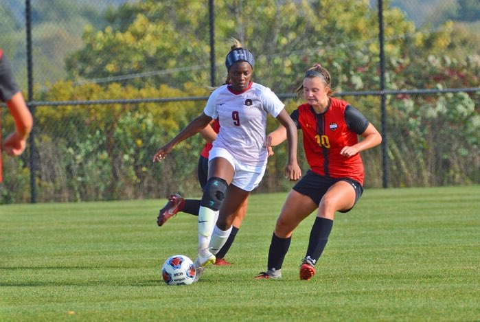 IUPCrimsonHawk's tweet photo. We switch our 👀 to the fall with today’s #HawkProfile of Mahogany Willis from @IUPsoccer!
» 3.61 GPA in comm media
» From Pottstown, PA
» Top-10 at IUP with 29 goals, 64 points in just 2 seasons
» 2-time All-PSAC pick
🔗 https://t.co/gsL9Gr4mqi
#TalonsUp https://t.co/H7n4gs3O7a