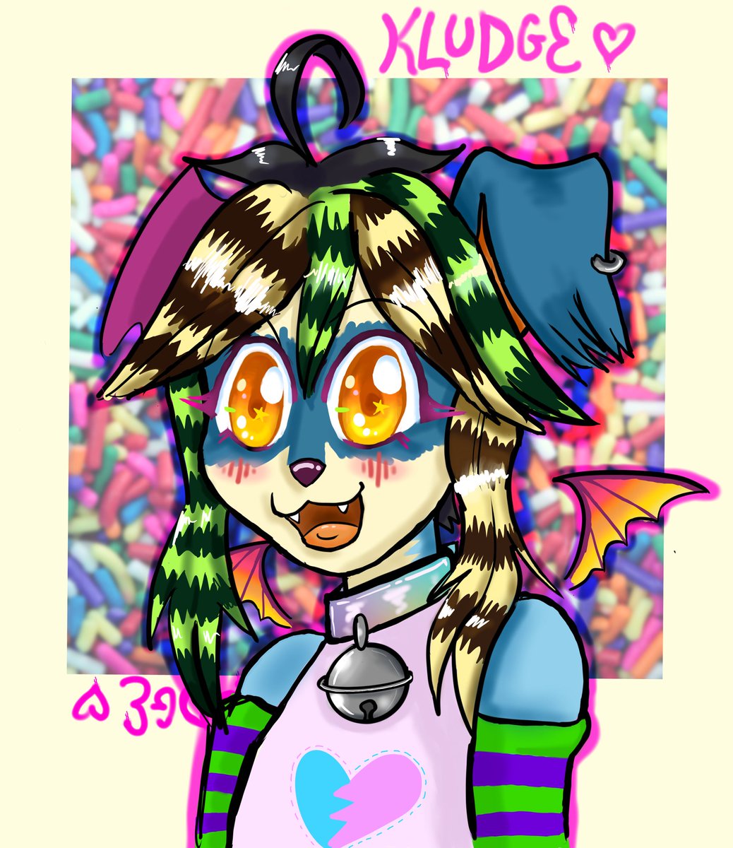 tetopettensons's tweet photo. Finally finished a Kludge I can post! Really I just felt like drawing big ol' shoujo eyes and went from there |Dc
๐They / them ๐
#furry #furryart #scenecore #scenerevival https://t.co/n0xUnQQFwP