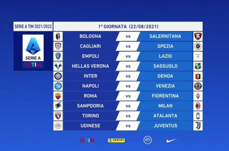 Partidos de serie a