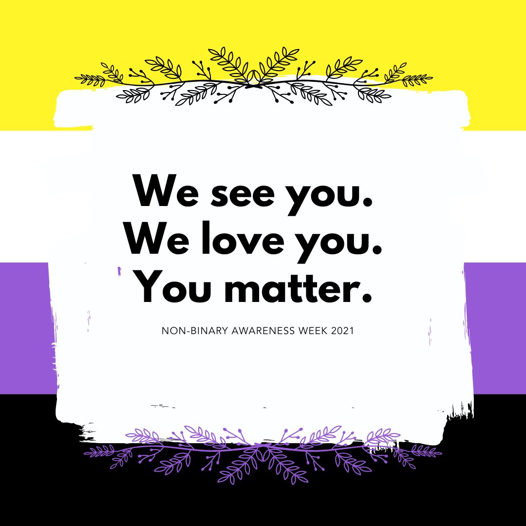 The519's tweet image. July 14 - International Non-Binary Awareness Day - is an opportunity to celebrate the existence and contributions of non-binary folks in our lives, and to advocate for issues faced by non-binary communities.
#NonBinary #NonBinaryVisibility #InternationalNonBinaryDay #NonBinaryDay