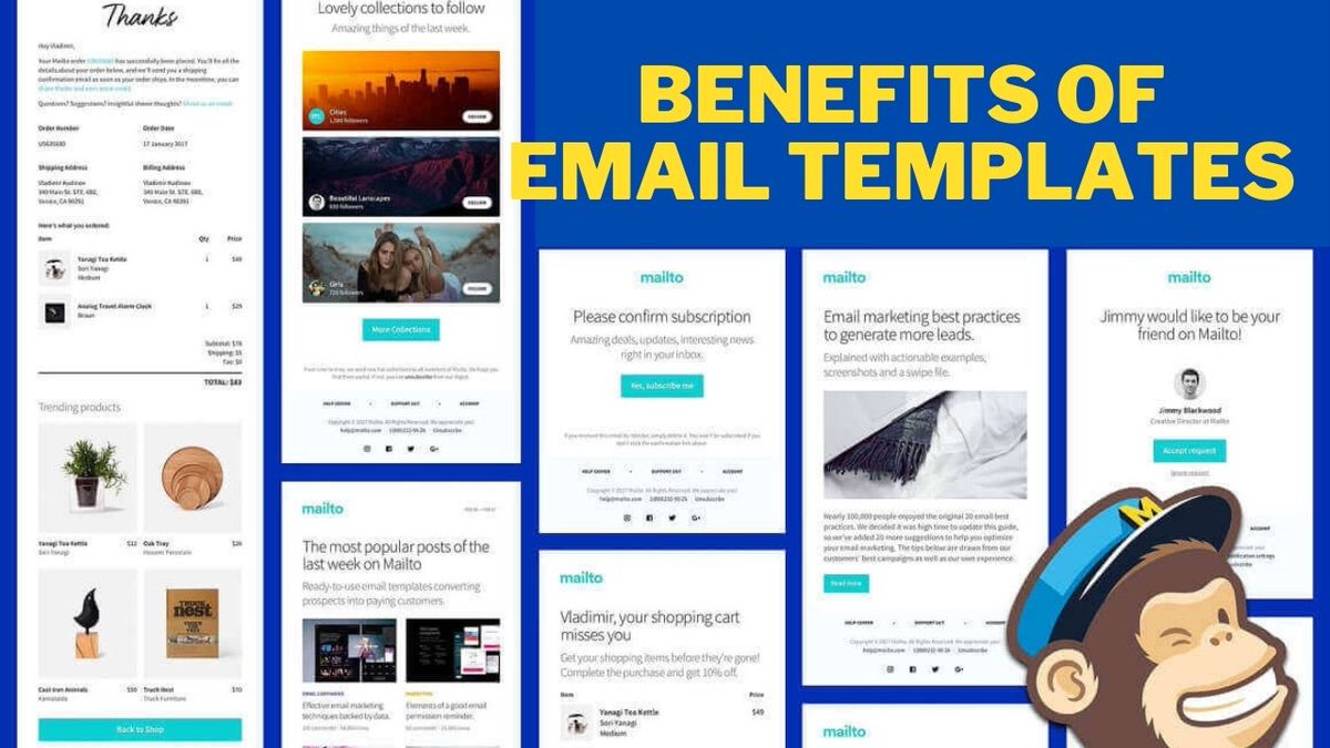 CoderShamim's tweet image. Benefits of Email Templates:
Saves Time
Improves Email Response Rates
Reduces Employee Stress
Ensures Brand Consistency
Reduces Human Error
Improves Customer Satisfaction
Hire me: fiverr.com/share/4XxNZx
#newsletter #mailchimp #emailTemplate #Freelancers #emailmarketing #Barca