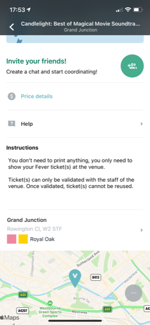 RobDoesDigital's tweet photo. @fever_uk Here's a screenshot for an event I'm set to attend tomorrow at the venue Grand Junction, Rowington Cl. Is the event still going ahead at this venue? I have had no communication to suggest it won't be. Thank you. https://t.co/ubpwIUFGei