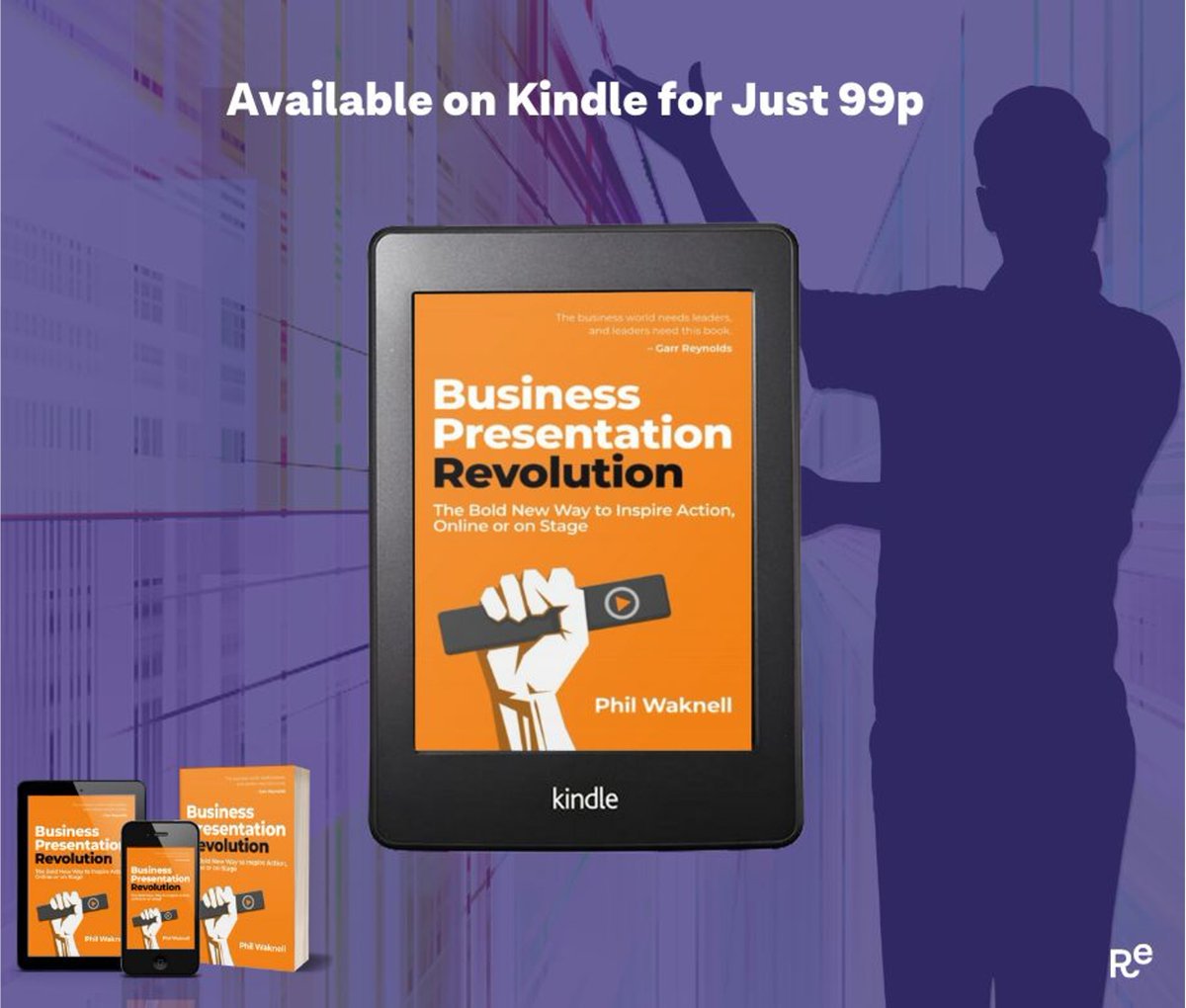 philwaknell's tweet photo. Where's the Revolution? It's here today, and it can be wherever you are, on whichever device you use, with the e-book of Business Presentation Revolution.

Even better, it only costs $0.99 today and tomorrow on Amazon. Country links below. Please spread the word! https://t.co/yEIBmAokNz
