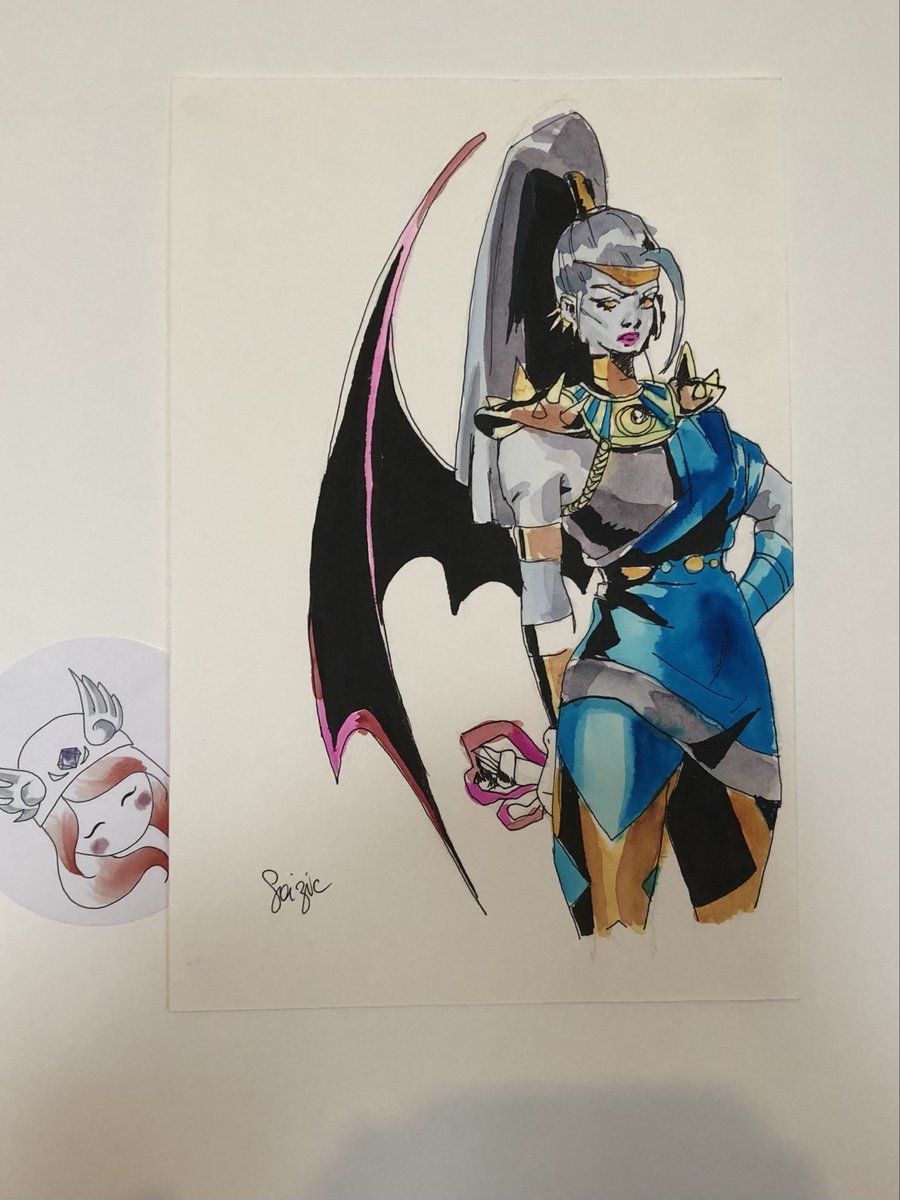 Sokudohi's tweet photo. Merci @tempetedigitale pour cette Mégère faite pendant la SGDQ ! Elle a trouvé sa place juste en face d'un Zagreus. https://t.co/Bvuf5dIReP