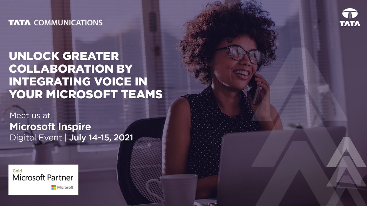 tata_comm's tweet image. Wondering how to customise and make the most out of your @MicrosoftTeams meetings? As one of the select @Microsoft global telco partners for Operator Connect, we&apos;ll be at #MSInspire 2021 and you can connect with us there to find out how: bit.ly/3ctX6h7