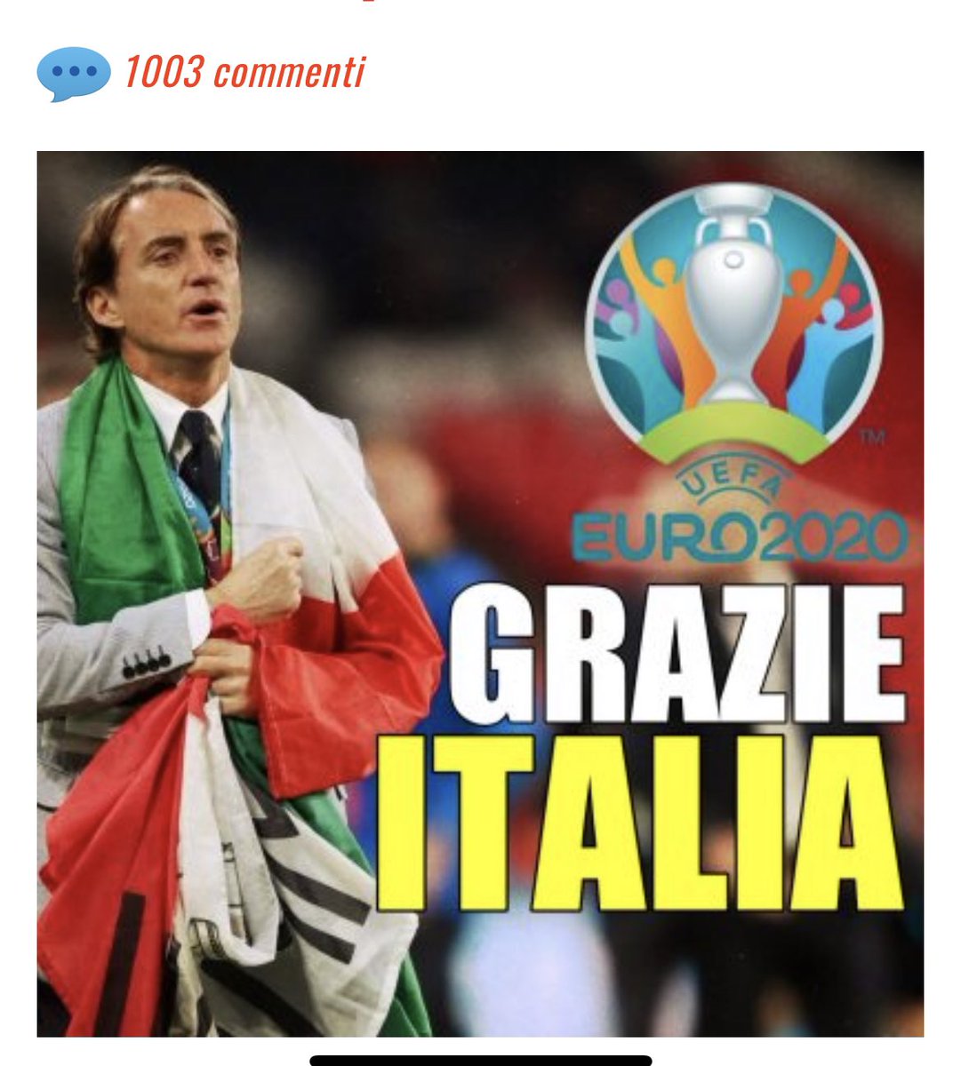 Il calcio riscritto da Mancini (<a href="/robymancio/">Roberto Mancini</a>). Grazie Italia, in #Bloooog! il Bar Sport di <a href="/repubblica/">Repubblica</a> il racconto da #Wembley di una notte indimenticabile. Con oltre mille interventi di lettori e appassionati. #FinalEuro2020 bocca.blogautore.repubblica.it/2021/07/12/lit…