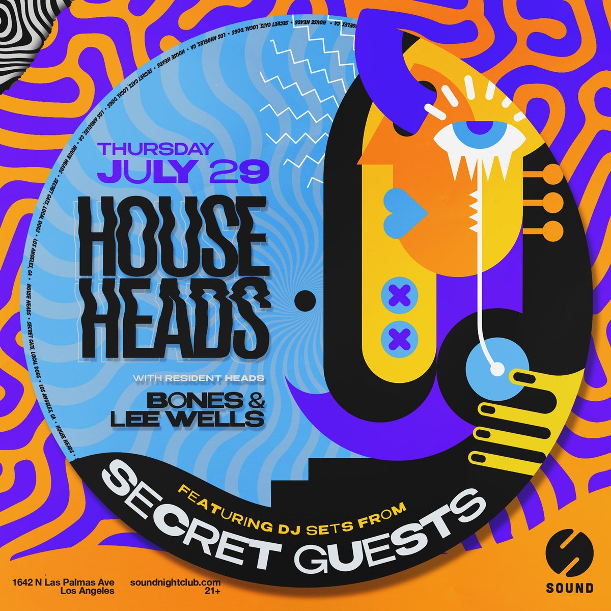 House Heads takes over Sound Thursday July 29th. Grab tickets before they are gone, you won't want to miss this one.