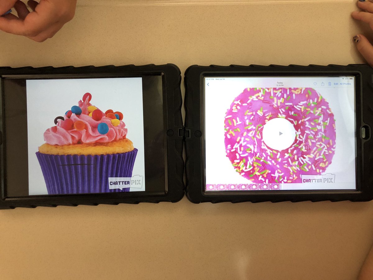 Wendy Garland @wendygarland.bsky.social (@dancelibrarian) on Twitter photo We are answering today’s “Would You Rather” with <a href="/ChatterPixIt/">ChatterPix</a>. Student question of the day - would you rather put frosting on a cupcake or a donut? We are answering today’s “Would You Rather” with <a href="/ChatterPixIt/">ChatterPix</a>. Student question of the day - would you rather put frosting on a cupcake or a donut?