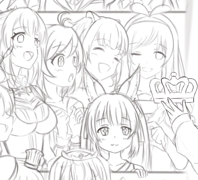 新作草稿29  #きずなーぽすと  #輝夜月 #SiroArt #ミライアカリ #けもみみおーこく 