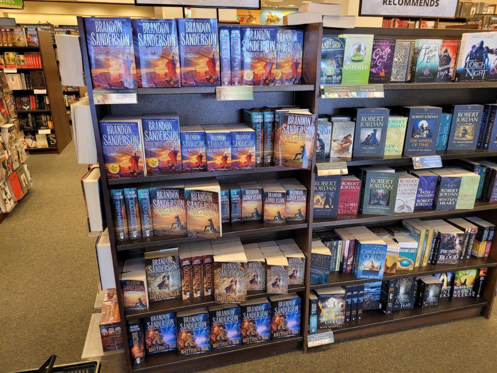 Brandon Sanderson on X: I stopped by @BN_Orem to sign their stock