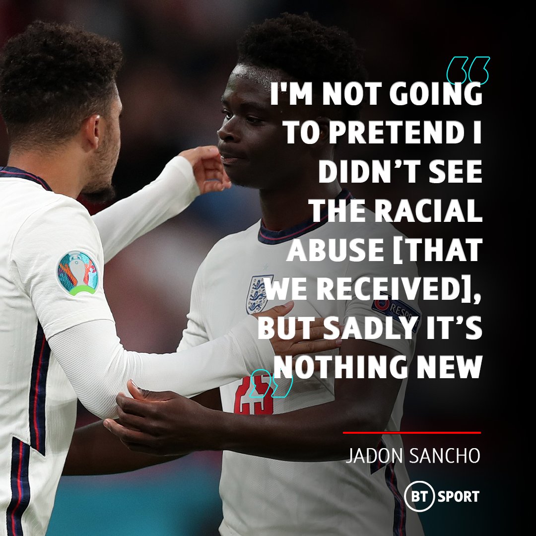 footballontnt's tweet photo. Jadon Sancho speaks out. 👏❤️ https://t.co/XN5Jp4kFhS