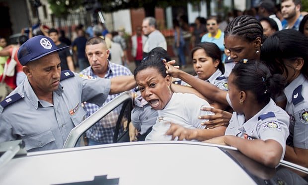 ReaganBattalion's tweet photo. Cuban women and children are still being massacred on the streets of Havana and @AOC is still silent. #SOSCuba https://t.co/CsKBq1blIn