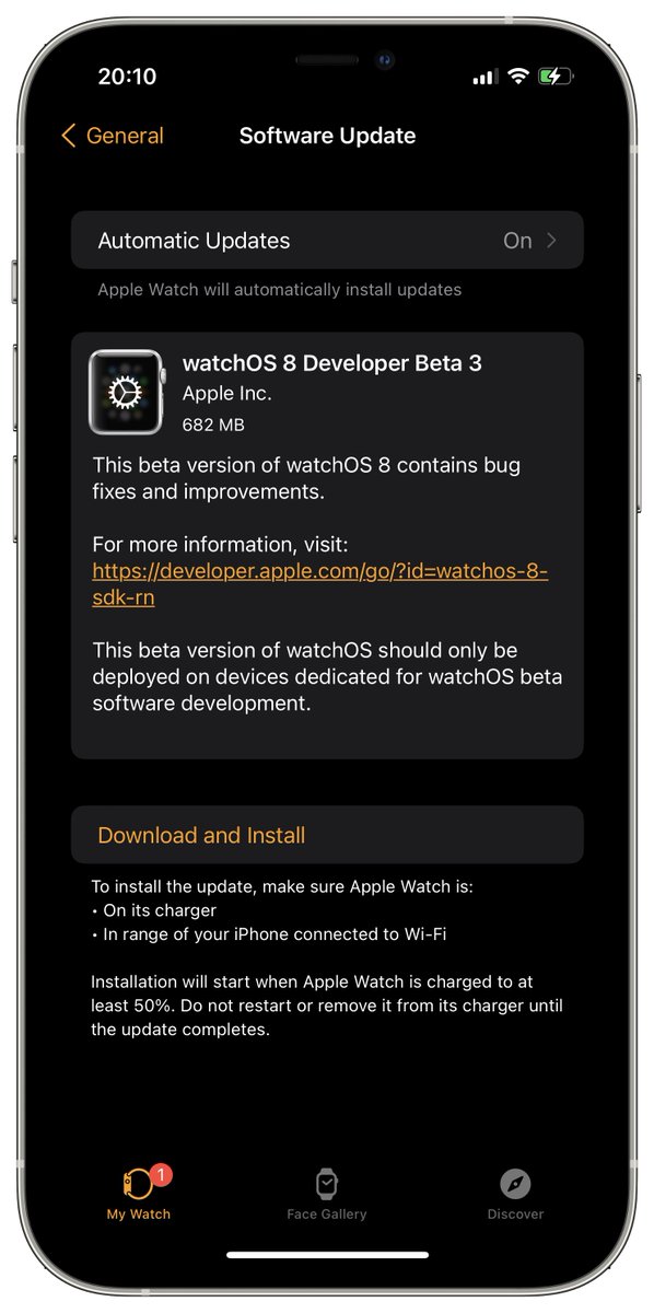 iSWUpdates's tweet image. watchOS 8.0 Dev Beta 3 (19R5302f) has been released. #watchOS8 #watchOS8DevBeta3 #watchOS8Beta3