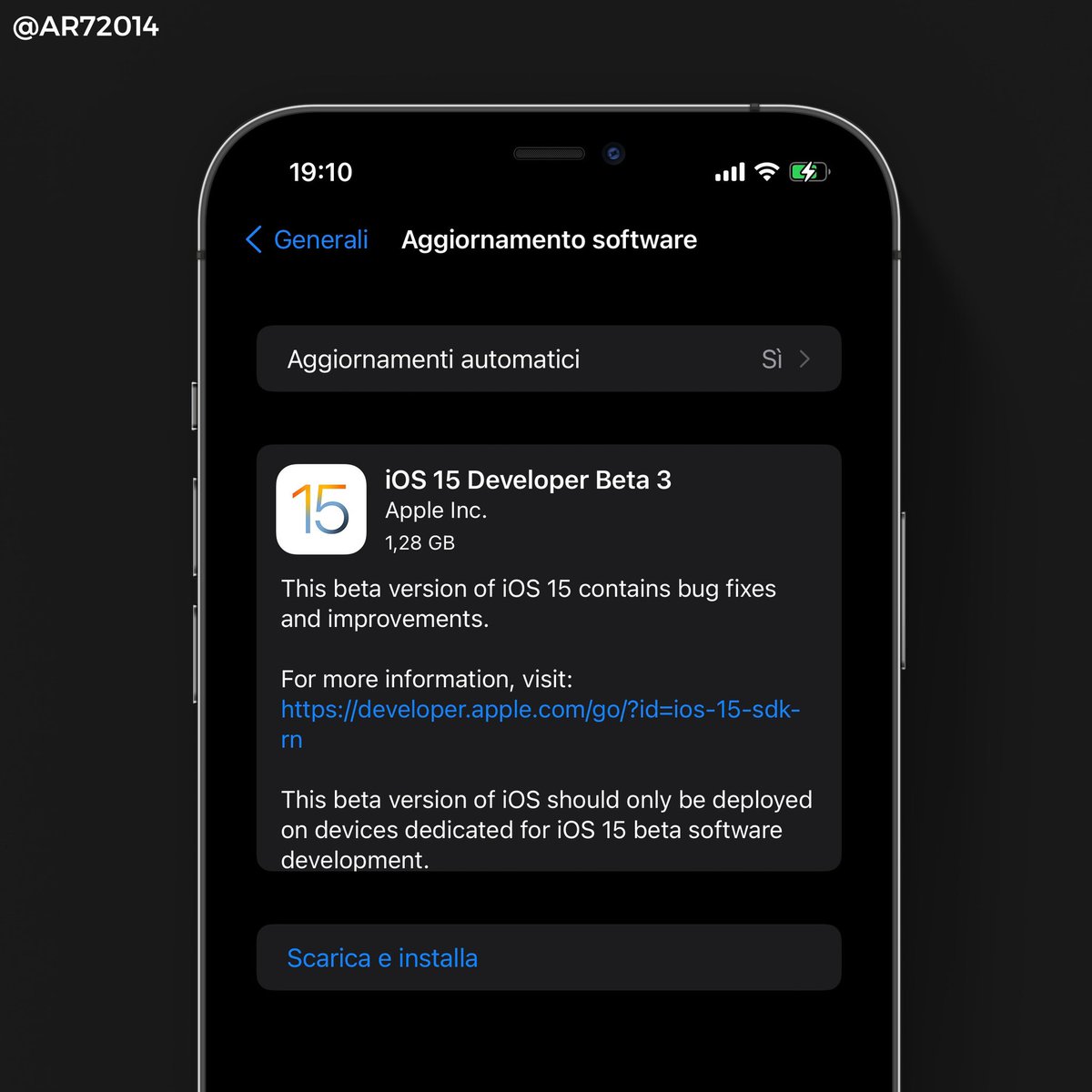 AR72014's tweet image. #iPhone #iOS15beta3 

#iOS15 beta 3 for developers 

IS OUT !!!