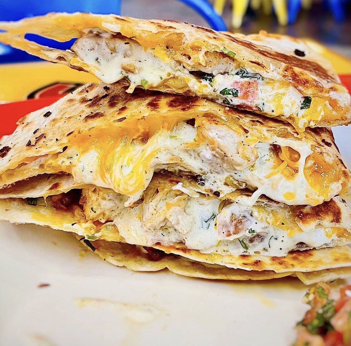 Cheesy quesadillas are my #wednesdaythought 

📸: <a href="/bradEN_stl/">bradENstl</a>