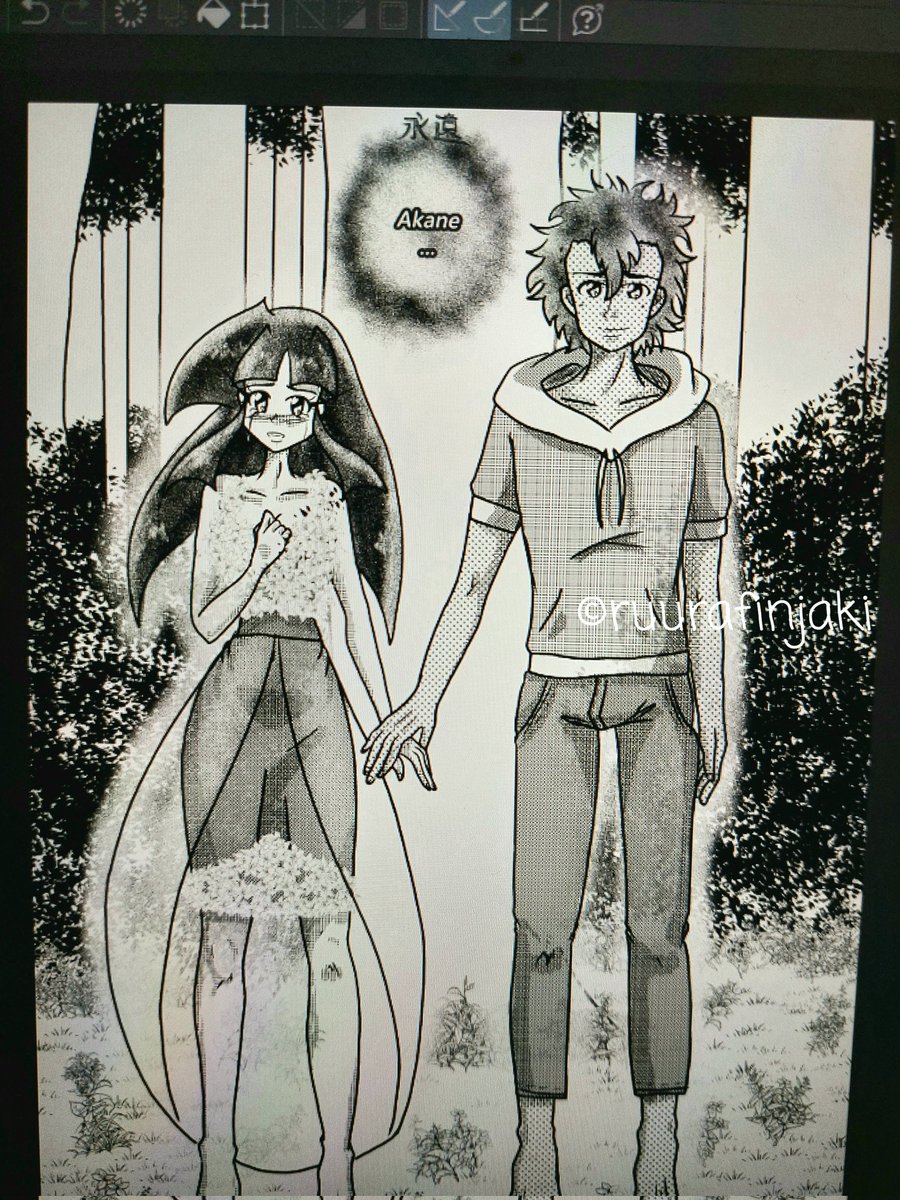 ruurafinjaki's tweet photo. Bin mittlerweile schon beim 4.Kapitel. Akanes Eltern tauchen da zum ersten Mal auf 😍
#verloreneseelen #manga #anime #hinata #hiroto #mangainprogress #wip #digitalart #digitalmanga #clipstudiopaint #germangaka #germanmangaka #mangaka #art #artist #draw #drawing https://t.co/wTXN2lCKkN