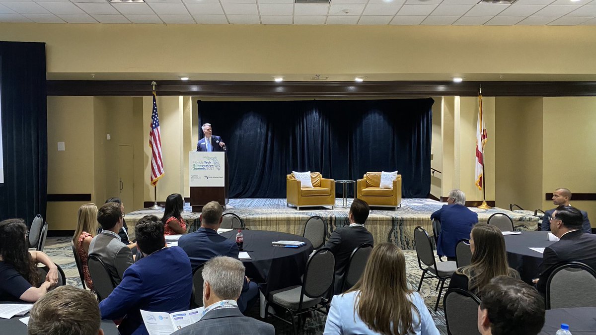 JmsMadisonInst's tweet photo. JMI’s President and CEO @DrBobMcClure welcomes attendees to “champa bay” and gives an overview on the great successes in the Sunshine State to kick off #JMITechSummit2021 https://t.co/VBLBhcG4g6