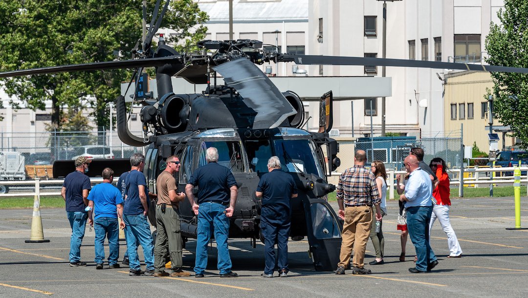 Homecoming! 

Two YT706 engines made a homecoming visit to our Lynn, Mass, facility this week powering a mighty MH-60M U.S. Army Special Operations Black Hawk. 

Hundreds of employees got an up-close-view. The Lynn produced YT706 is a variant of the CT7-8 engine. #military