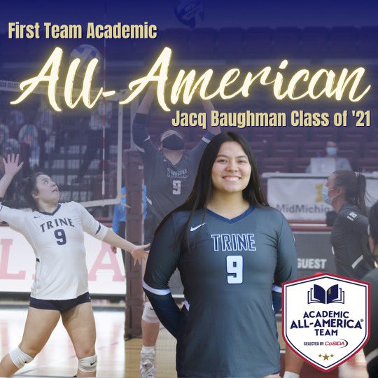 TrineWVB's tweet photo. Making History! Congratulations @jbaughman12!! We are so incredibly proud! A phenomenal player with a perfect 4.0!!! https://t.co/8pjov6OS3d